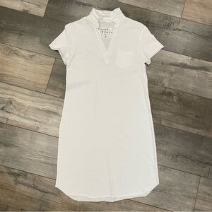 Frank & Eileen LAUREN Polo Dress Heritage Jersey Size: XS White